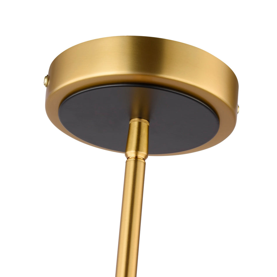 Baltic Collection 1-Light Pendant Brass and black