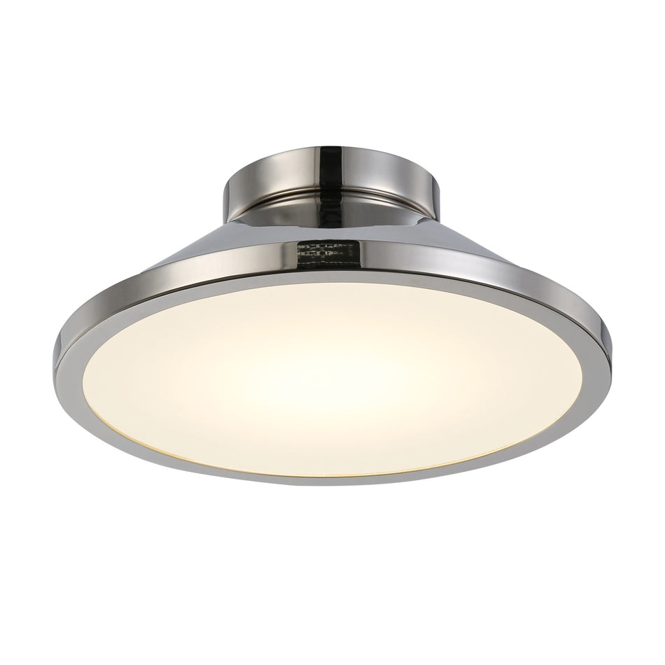 Lucida Collection Integrated LED Flush Mount, Nickel