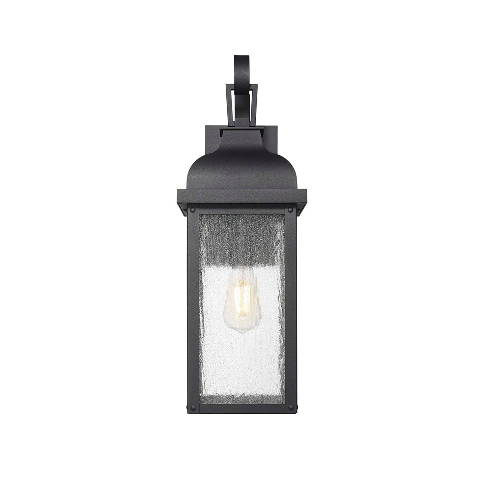 Madrid 1 Light Outdoor Wall Sconce 17.5", Black