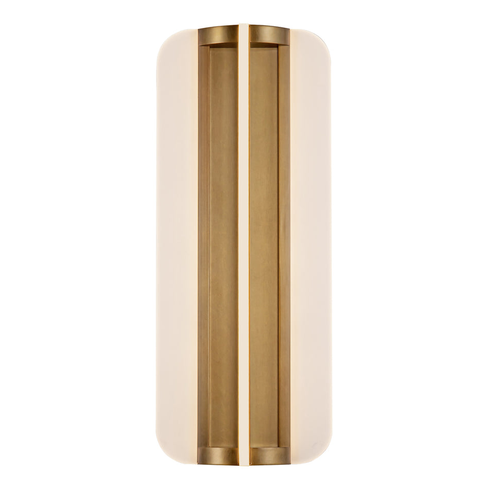 Anders 17-in Vintage Brass LED Wall/Vanity