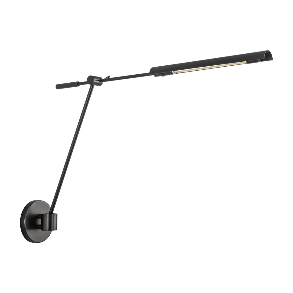 Astrid 33-in Metal Shade/Urban Bronze LED Wall/Vanity