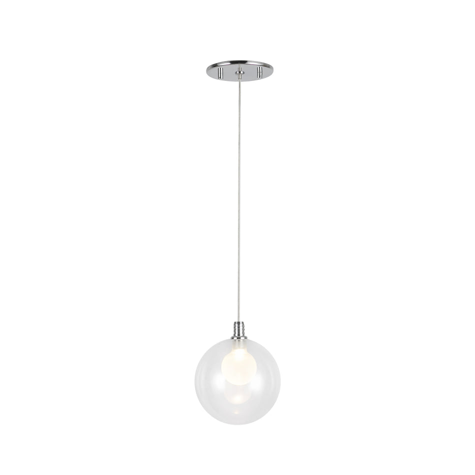 Bolla 6-in Chrome LED Pendant