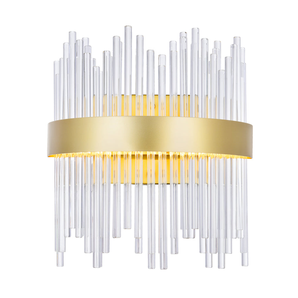 Genevieve LED Wall Sconce With Medallion Gold Finish