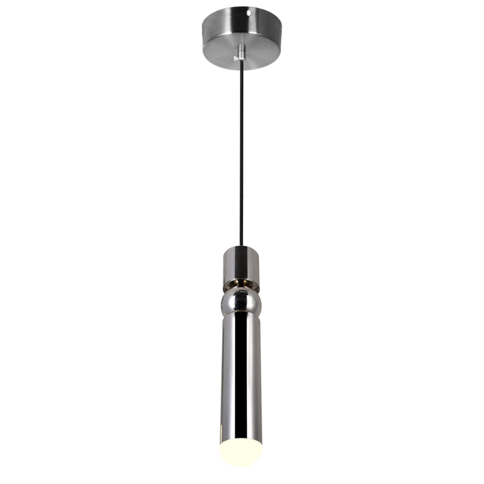 Chime Integrated LED Polished Nickel Mini Pendant