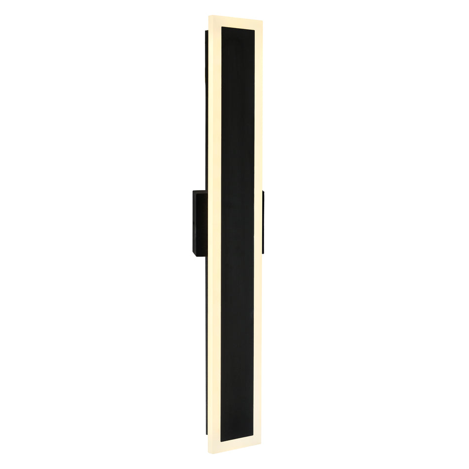 Malibu Integrated LED 32in Black Outdoor Wall Light