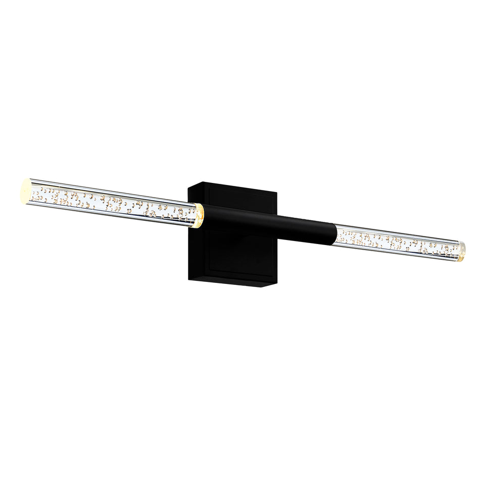 Dragonswatch Integrated LED 26in Black Vanity Light
