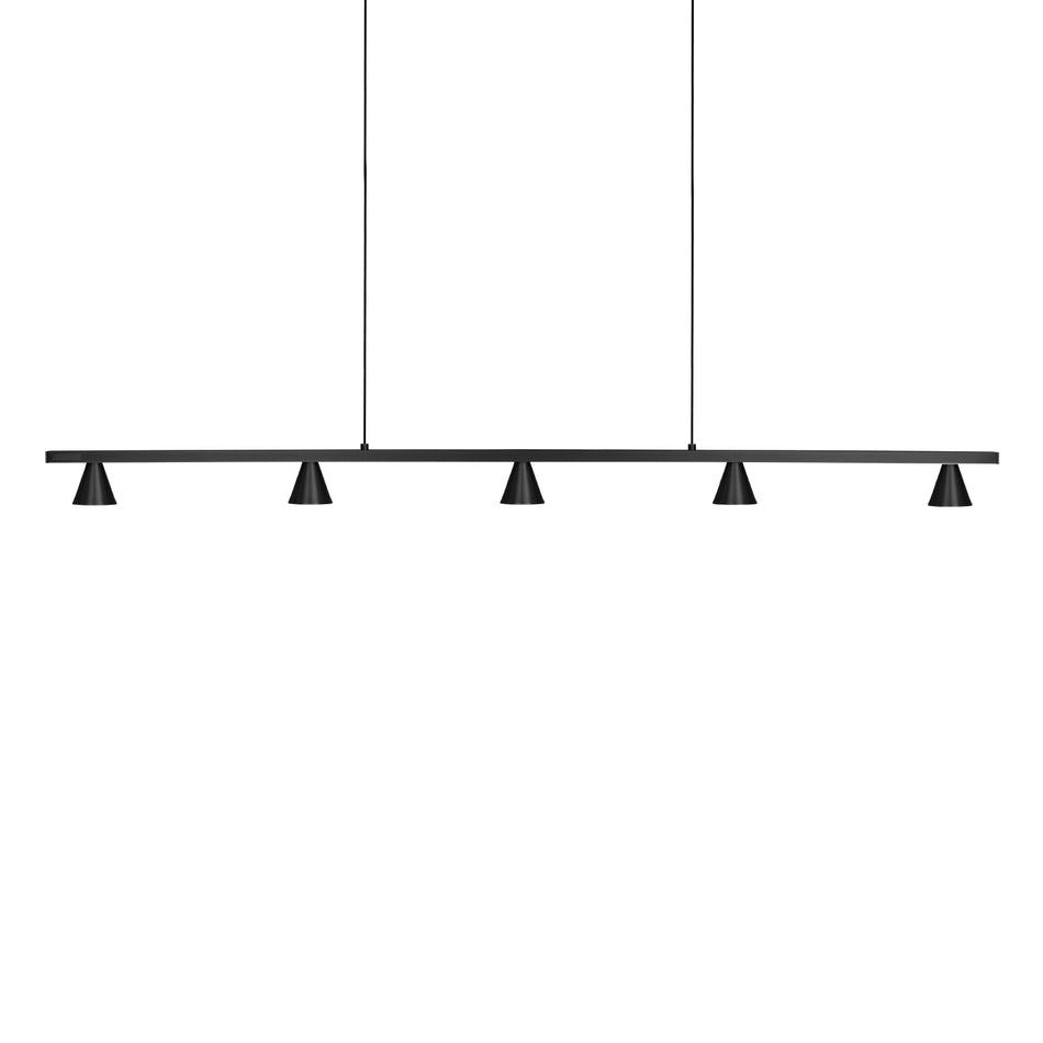 Dune 47-in Black LED Linear Pendant