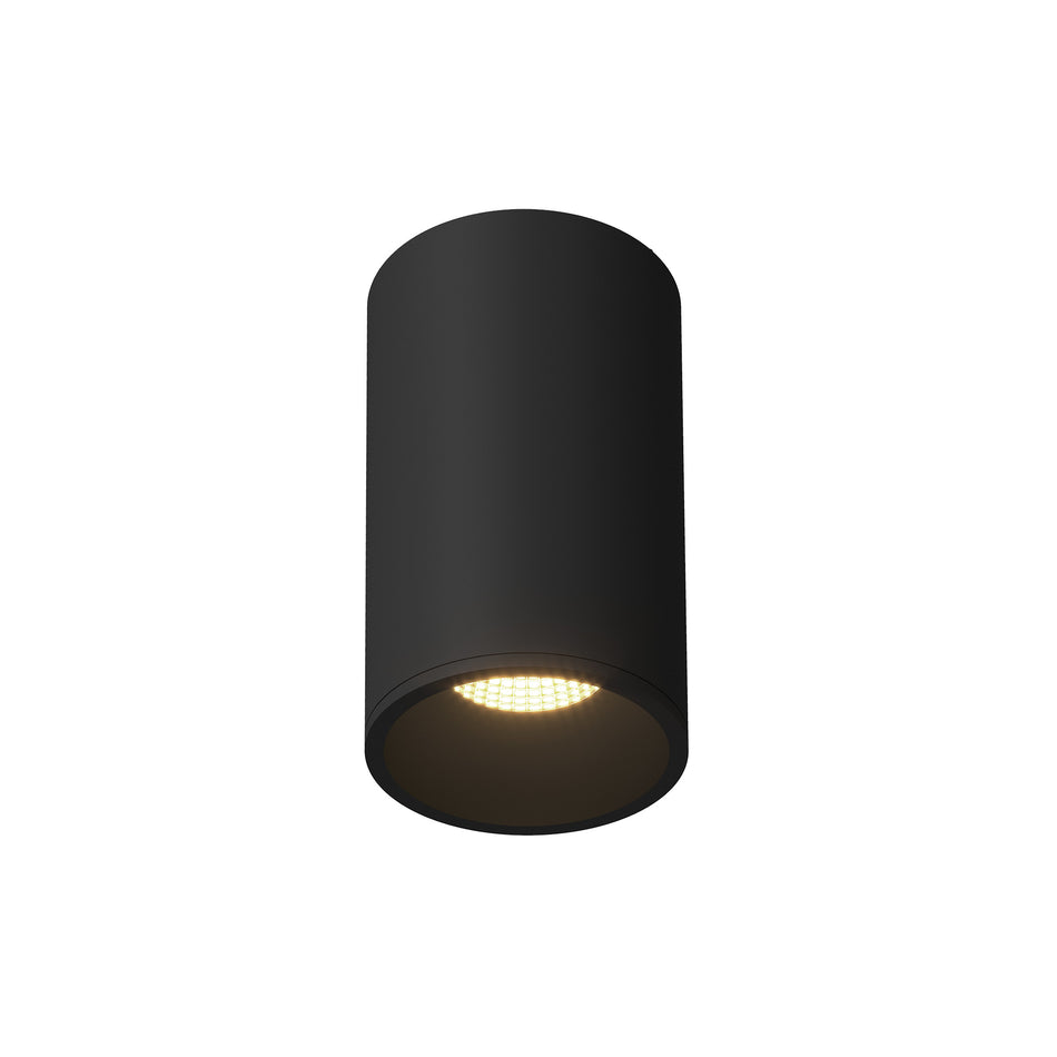 Lorna 8-in (4-in Dia.) 36 Degree Optic Black LED Flush Mount