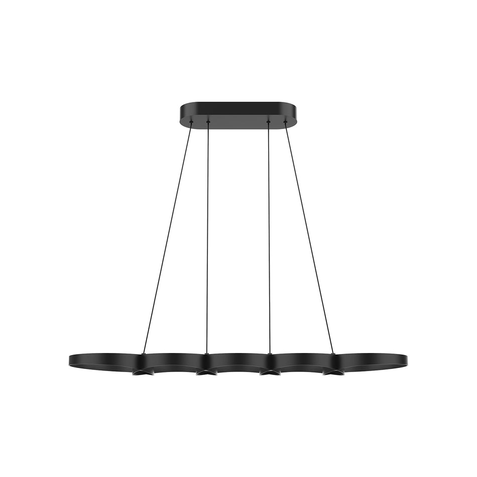Maestro 38-in Black LED Linear Pendant