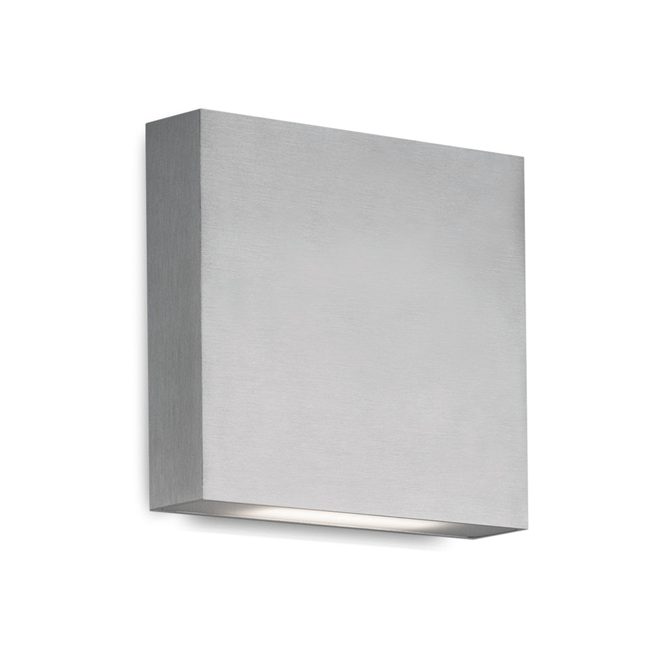 Mica 6-in Brushed Nickel LED All terior Wall