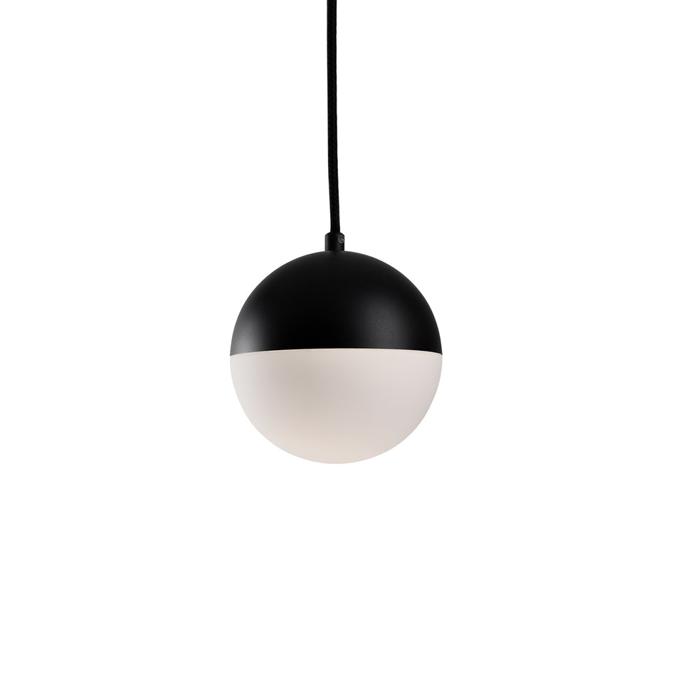 Monae 6-in Black LED Pendant