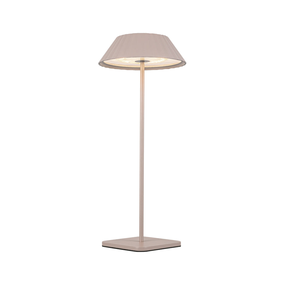 Pela 6-in Moonstone Gray LED Table Lamp