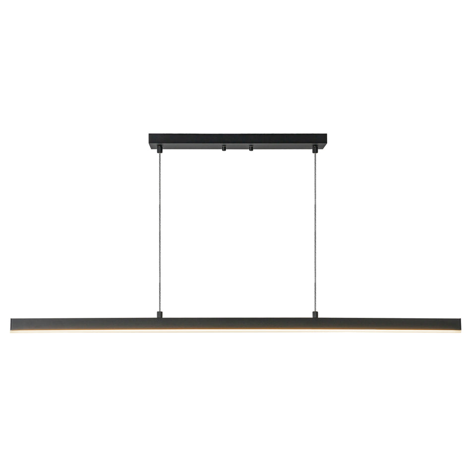 Vega 45-in Black LED Linear Pendant