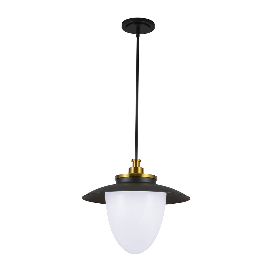 Dahlia 3 Light Pendant 20", Brushed Brass
