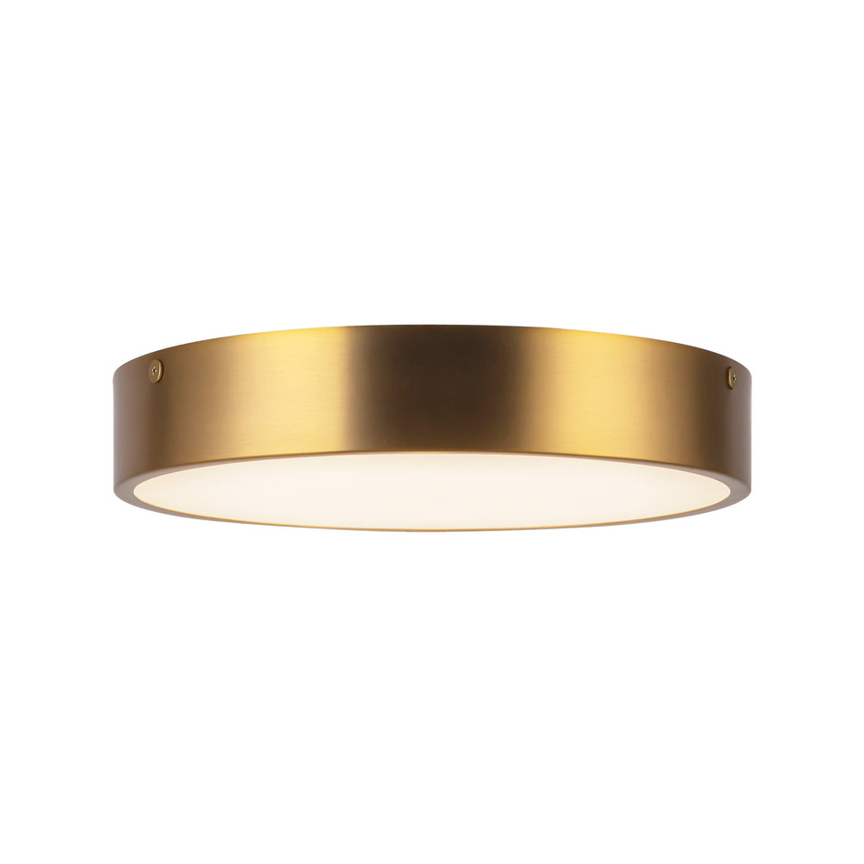 Adelaide 11-in Aged Gold LED Flush Mount
