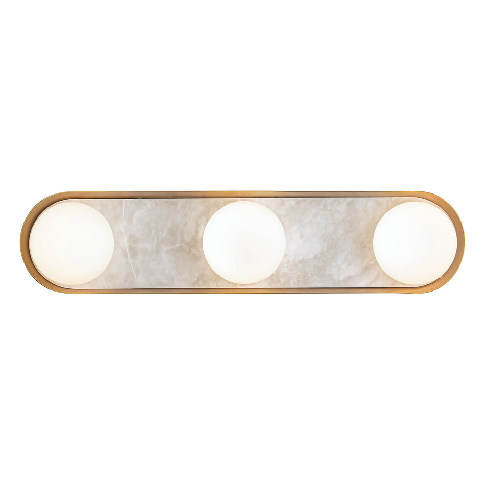 Alonso 23-in Vintage Brass LED Wall/Vanity