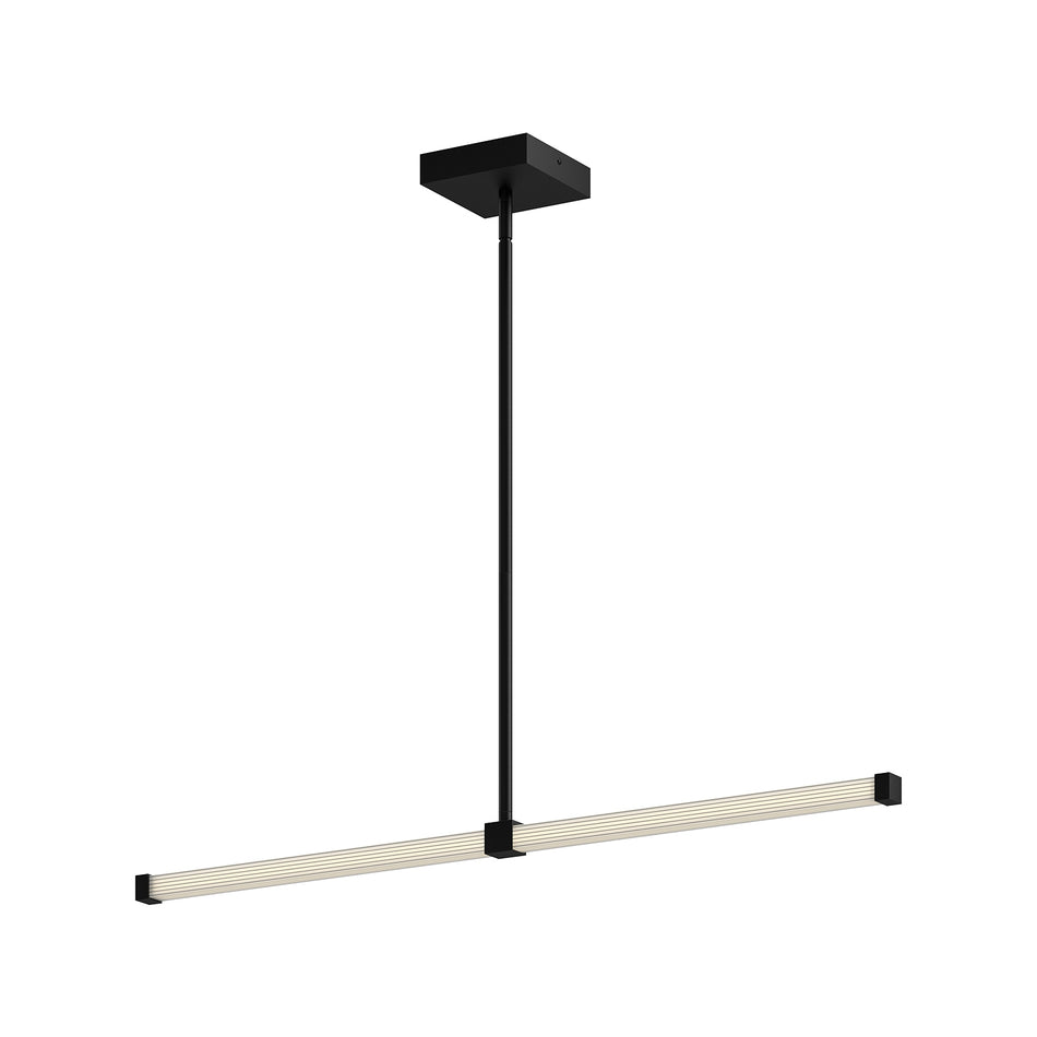 Blade 32-in Black LED Linear Pendant