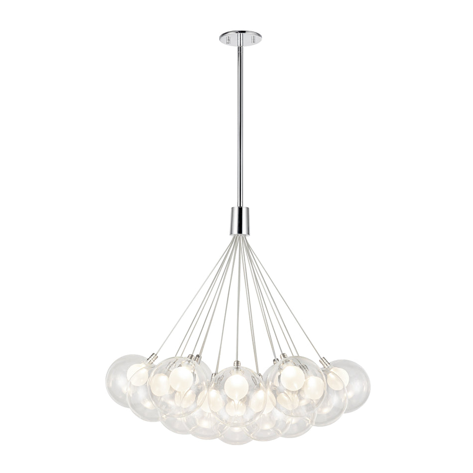 Bolla 28-in Chrome LED Chandeliers