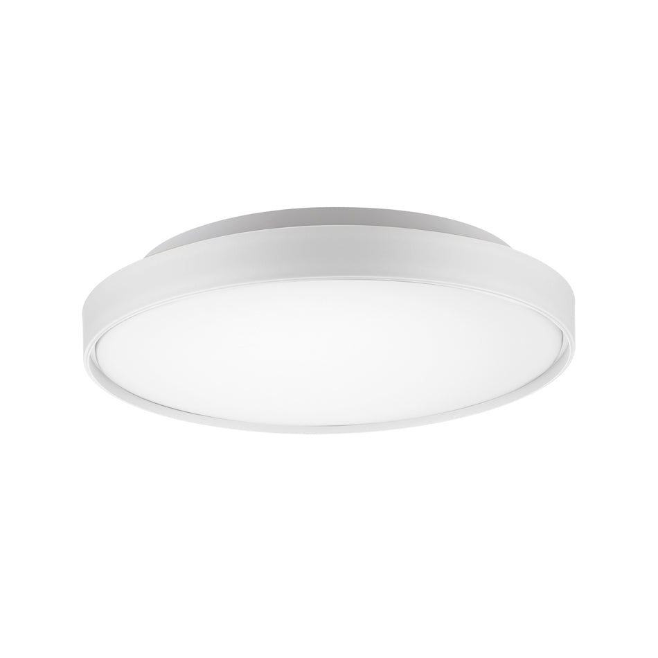 Brunswick 18-in White LED Flush Mount