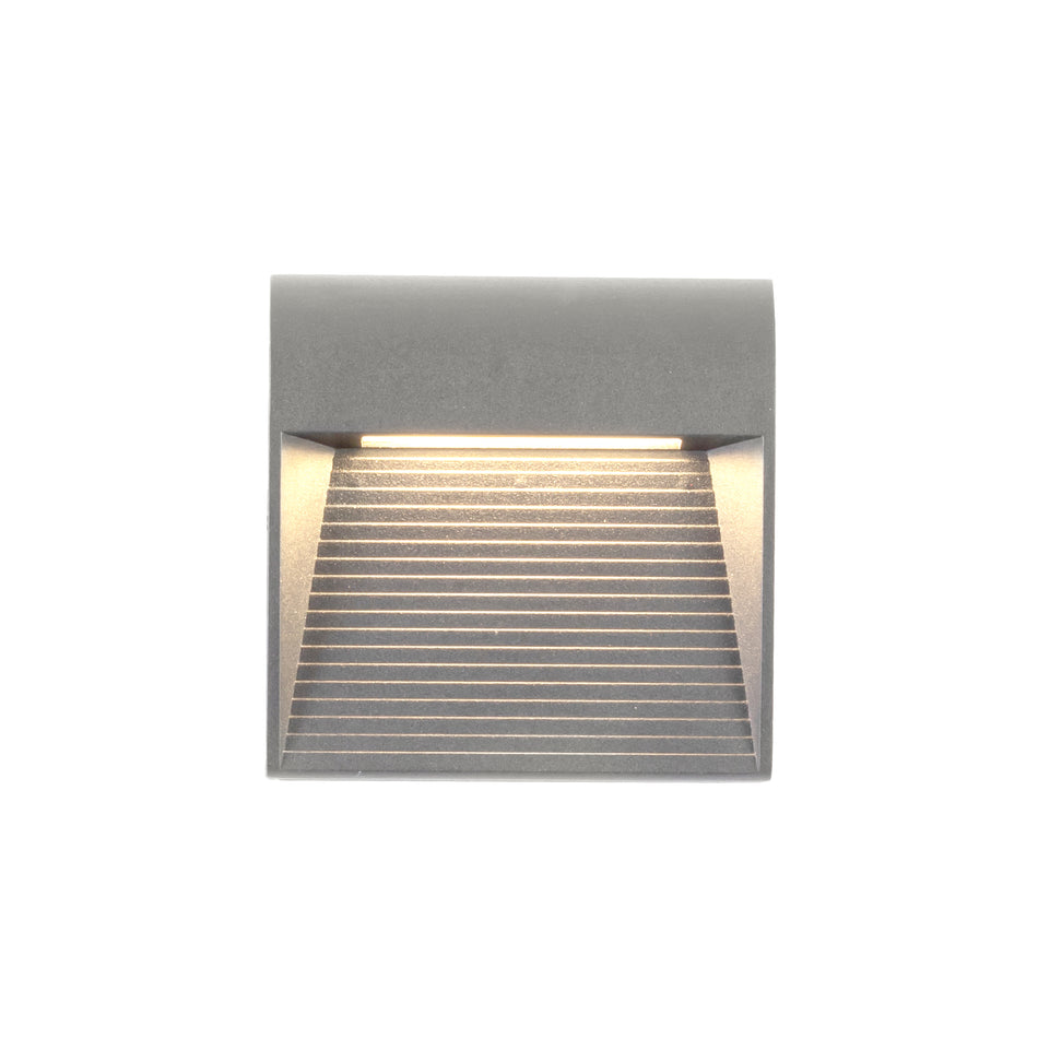 Casa 5-in Grey LED Exterior Wall Sconce