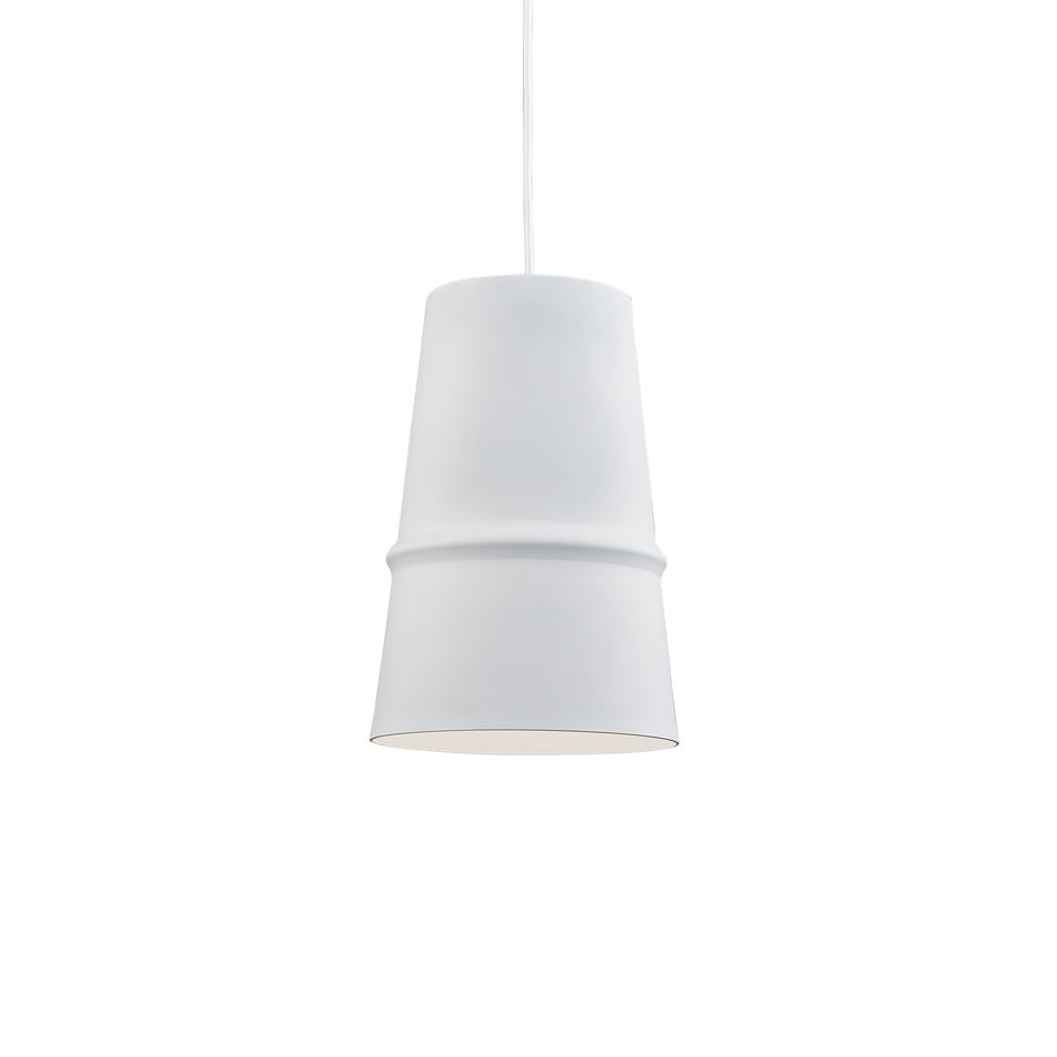 Castor 8-in White 1 Light Pendant