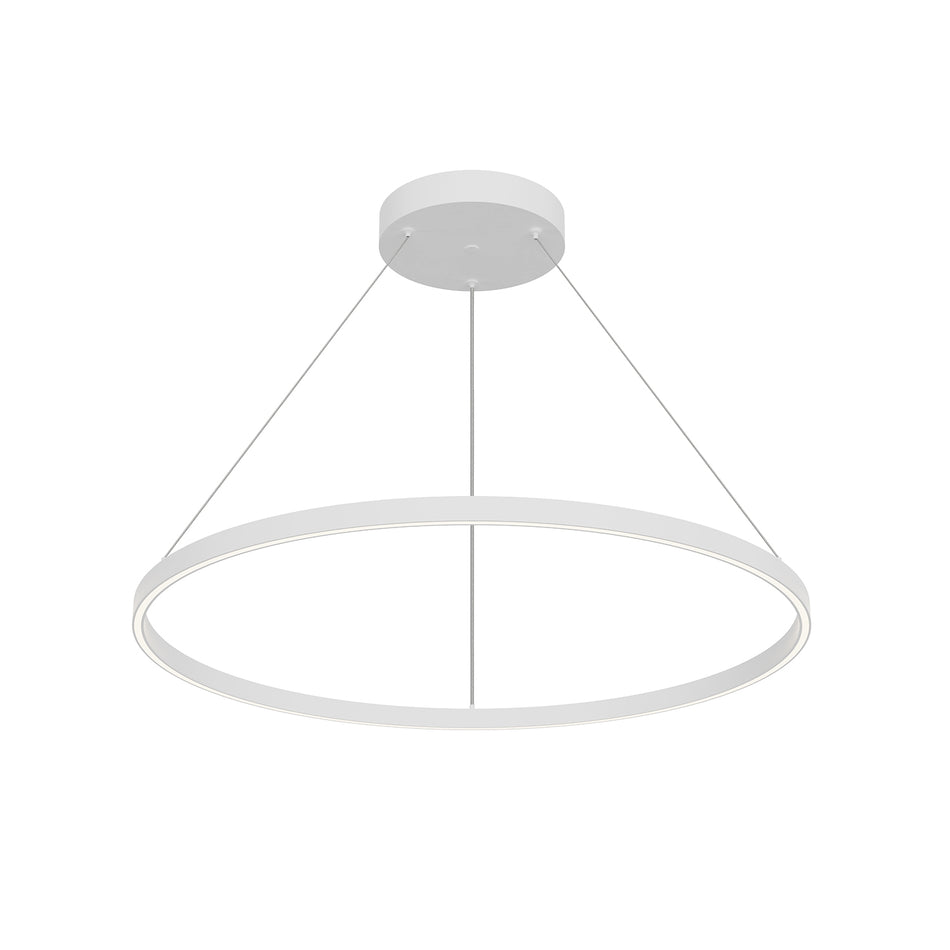 Cerchio 36-in White LED Pendant