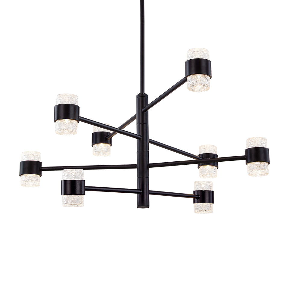 Copenhagen 24-in (4 Tier) Black LED Exterior Pendant