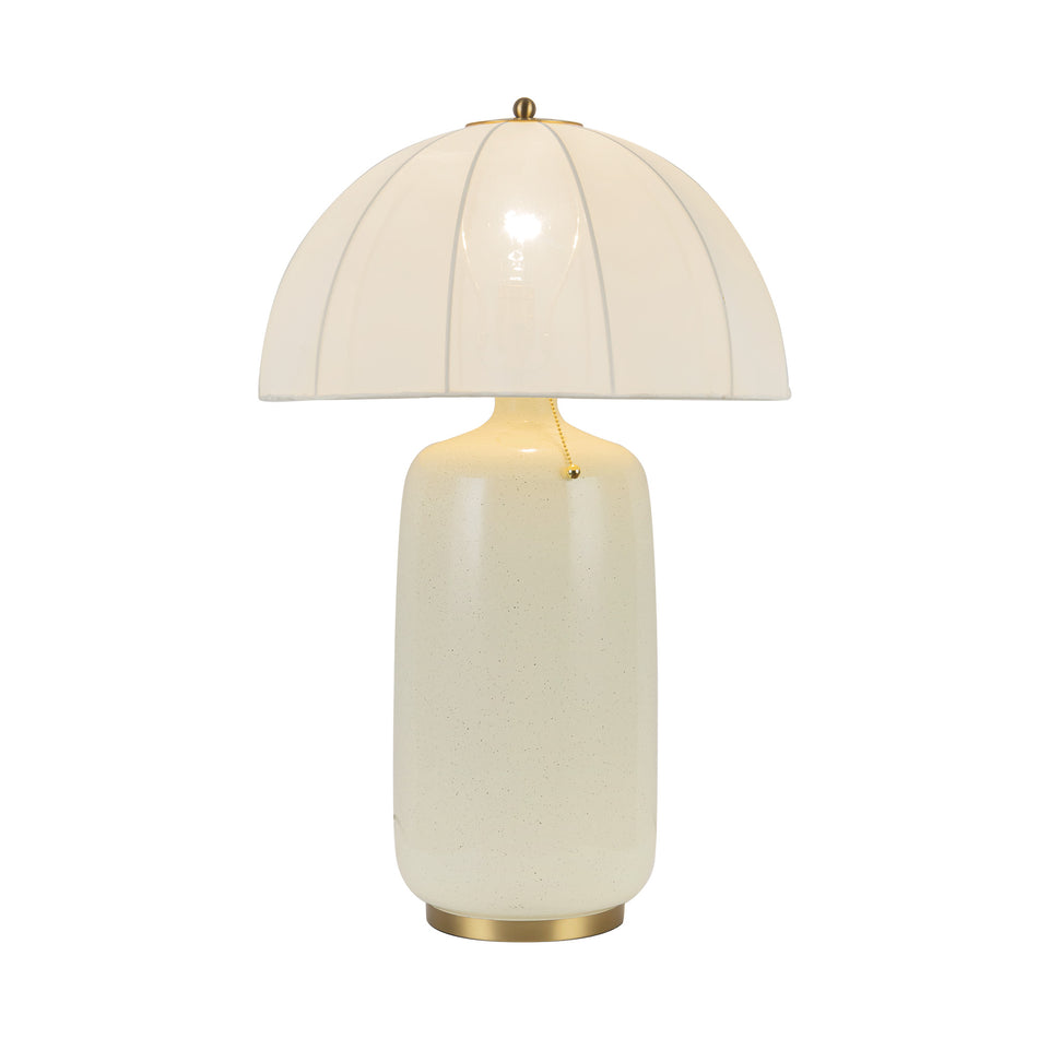Crosby 18-in Brushed Gold Socket Table Lamp