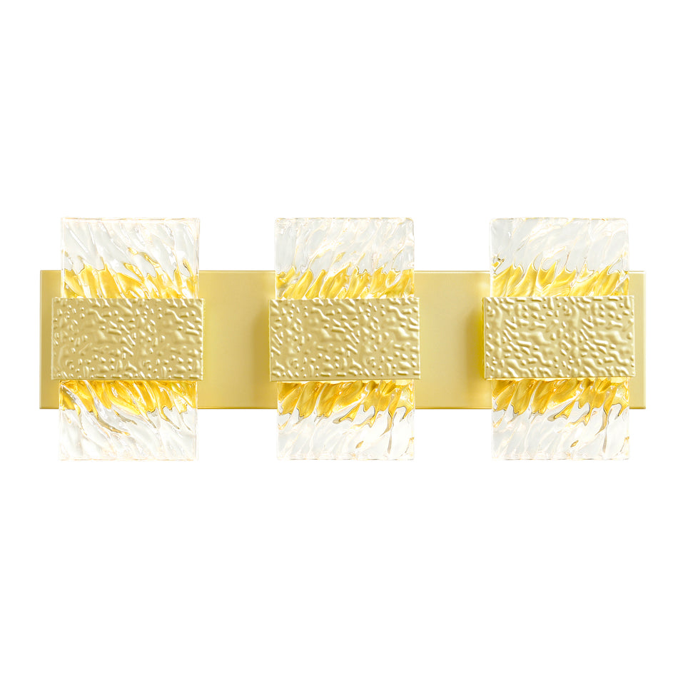 Carolina Integrated LED 21in Gold Leaf Wall Sconce