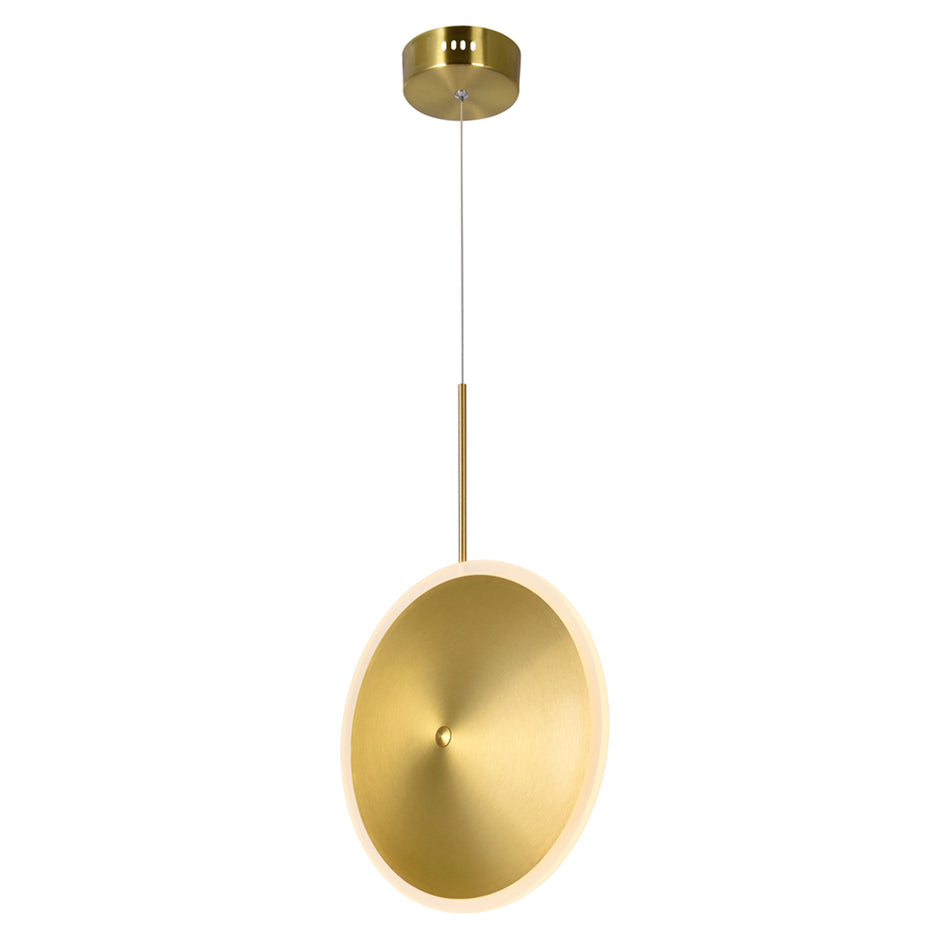 Ovni LED Mini Pendant With Brass Finish