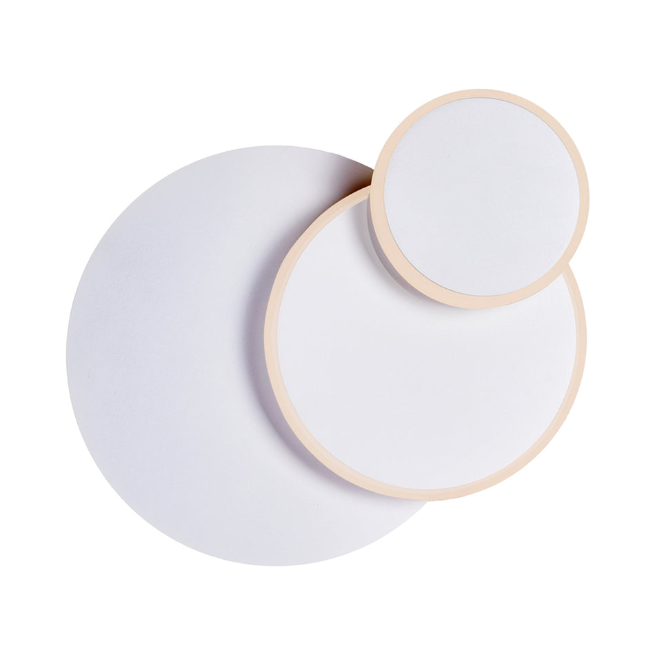 Private I Integrated LED Round Matte White Wall Sconce