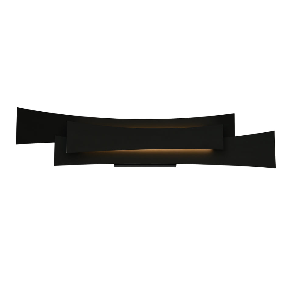 Candora Integrated LED 24in Black Vanity Light