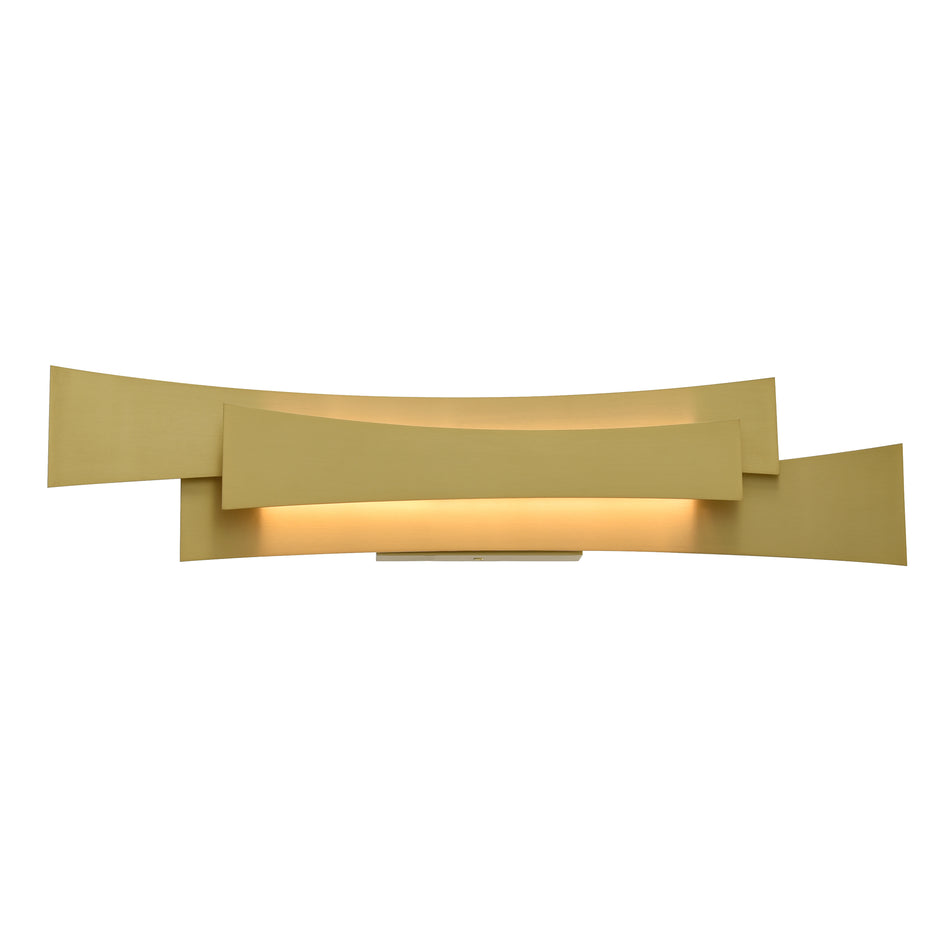 Candora Integrated LED 24in Brass Vanity Light