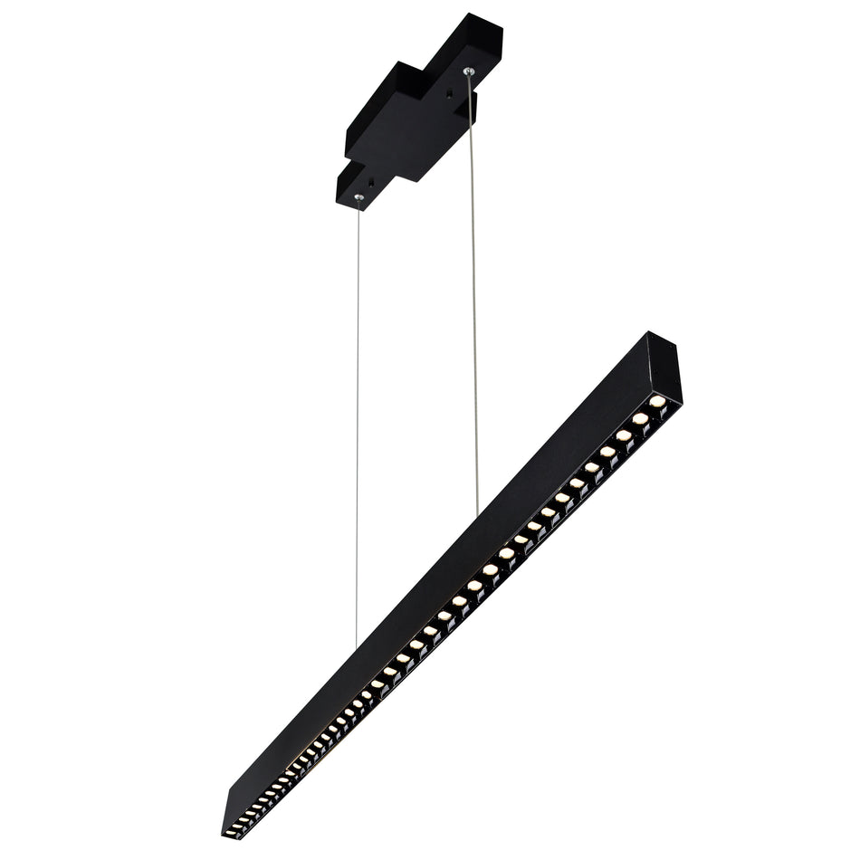 Pienza Integrated LED 52in Black Chandelier