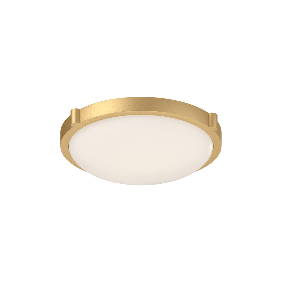 Floyd 11-in Brushed Gold LED Flush Mount