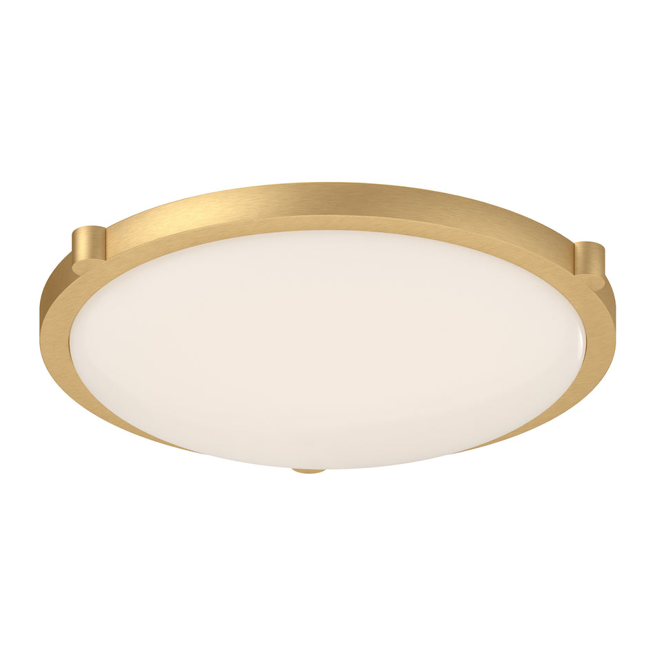 Floyd 17-in Brushed Gold LED Flush Mount