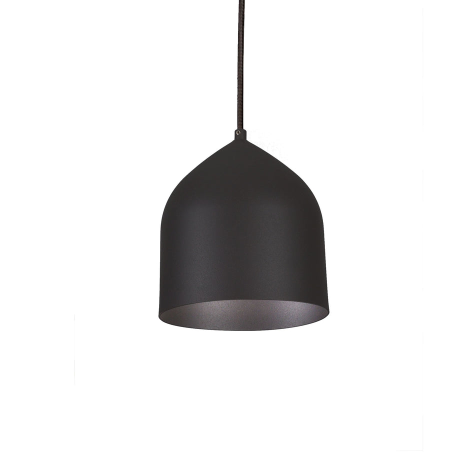 Helena 8-in Black/Black 1 Light Pendant
