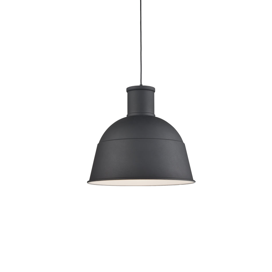 Irving 22-in Black 1 Light Pendant