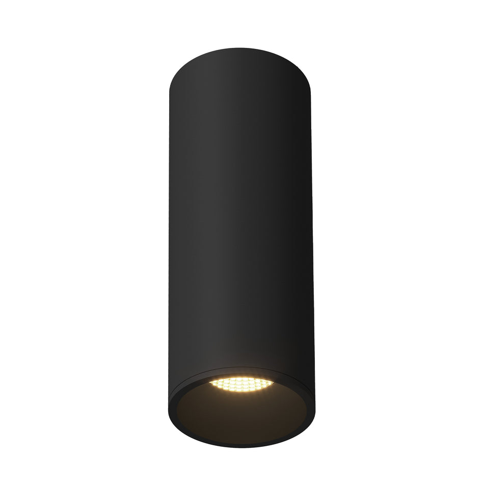 Lorna 12-in (4-in Dia.) 36 Degree Optic Black LED Flush Mount