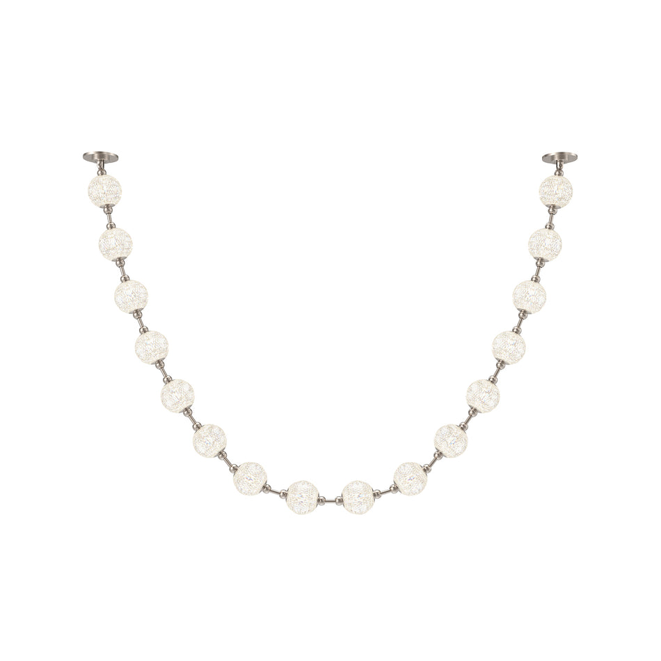 Marni 9.5-ft Polished Nickel LED Pendant