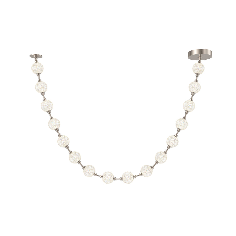 Marni 9.5-ft Polished Nickel LED Pendant