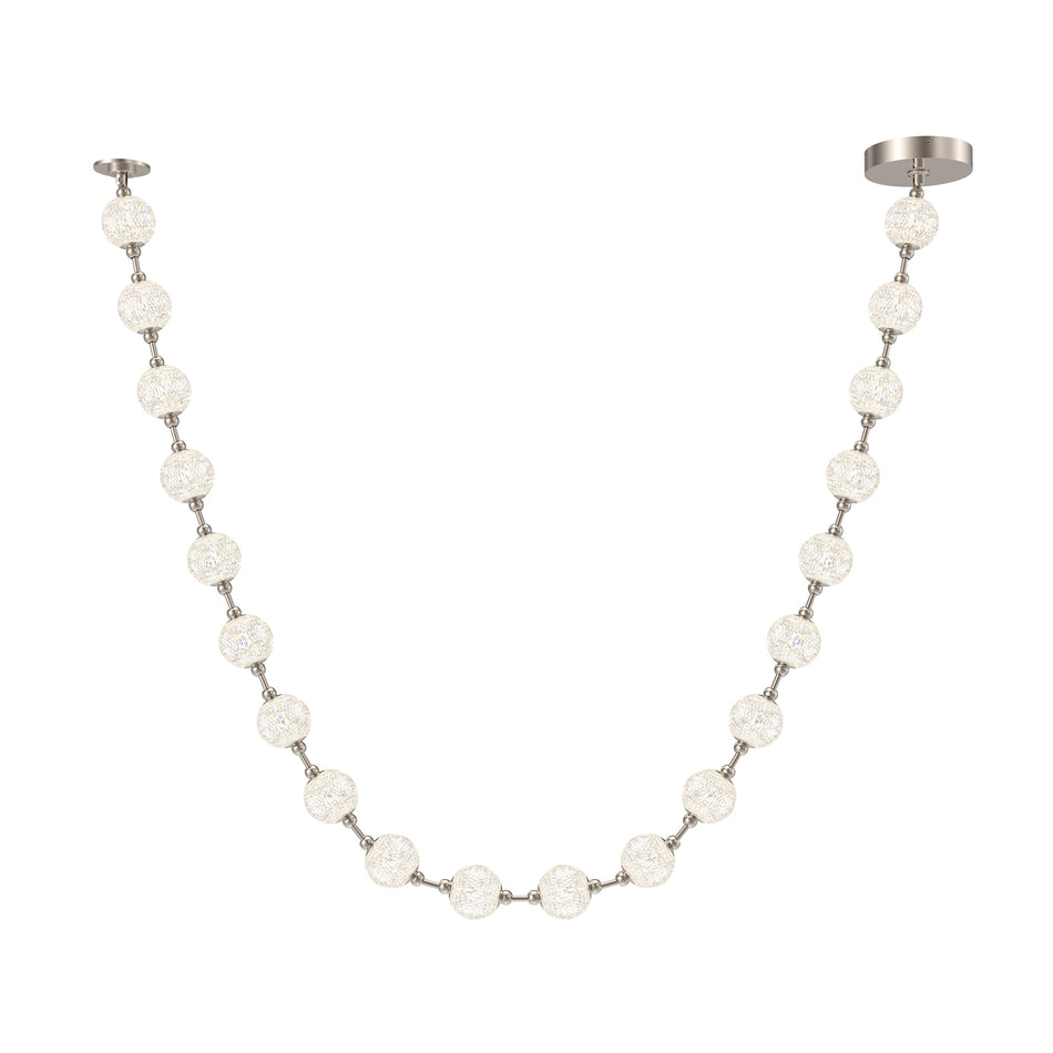 Marni 12-ft Polished Nickel LED Pendant