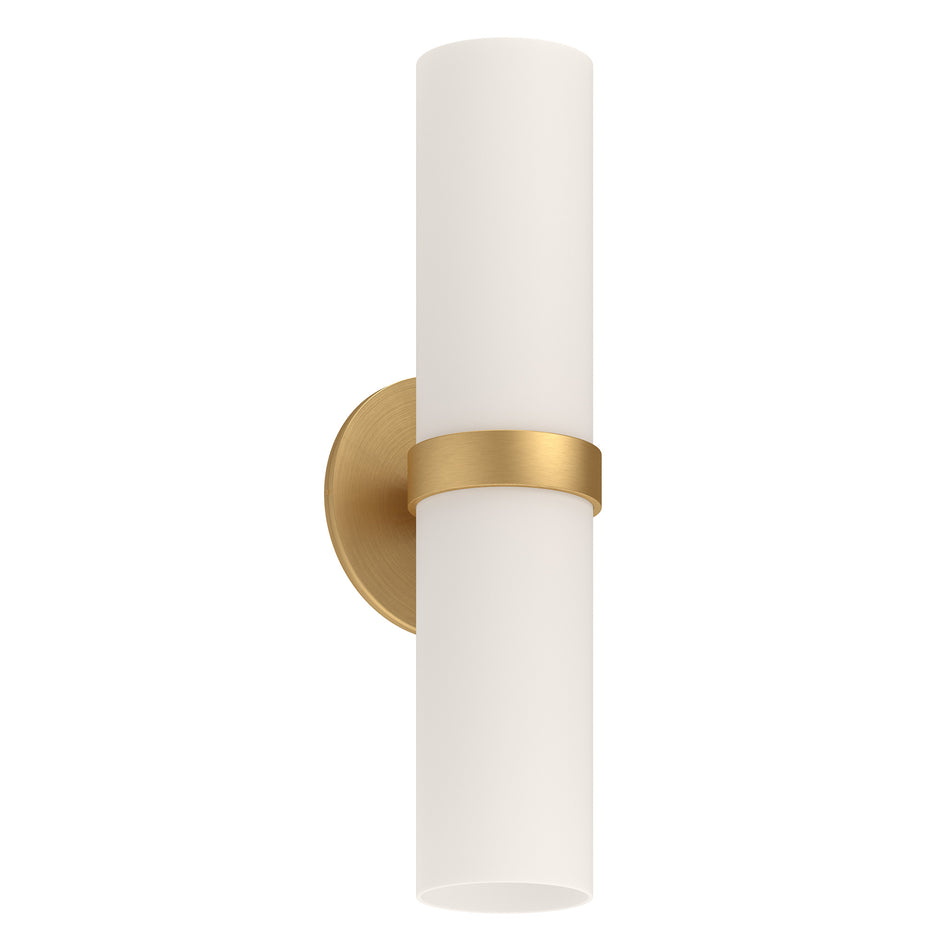 Milano 15-in Brushed Gold LED Wall Sconce