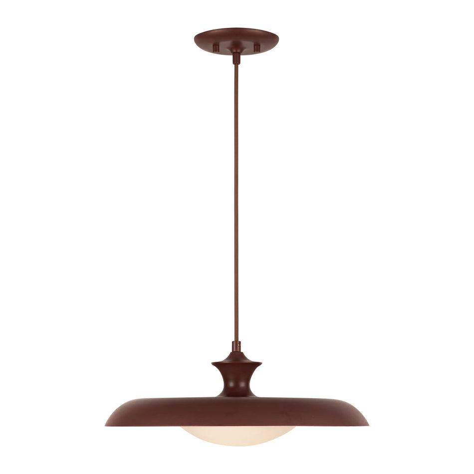 Minori 15-in Burgundy Socket Pendant