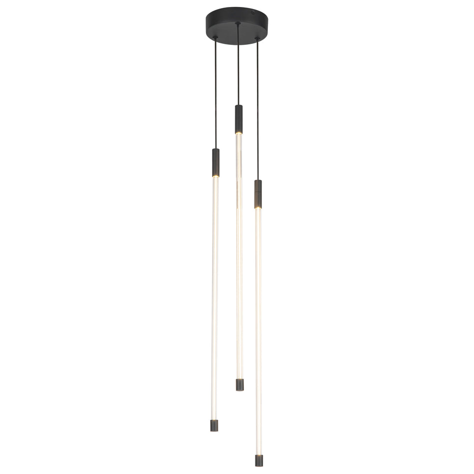 Motif 27-in Black LED Multi Pendant
