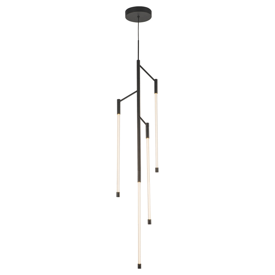 Motif 46-in Black LED Pendant