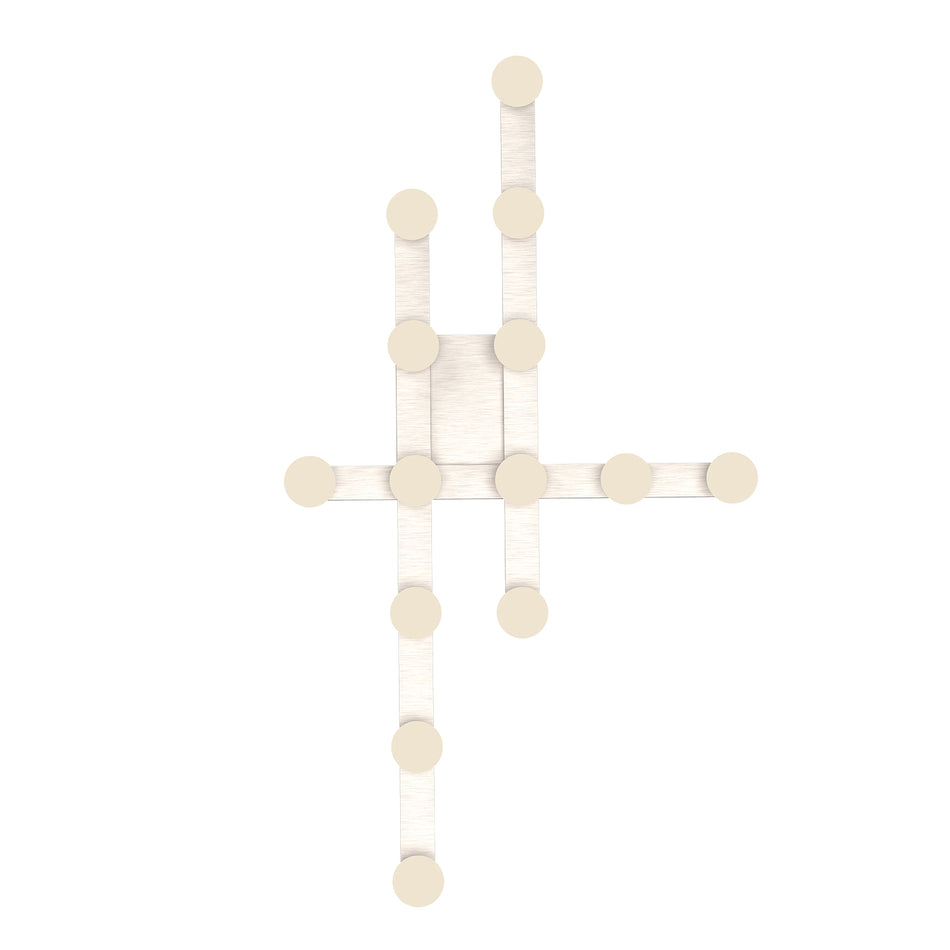 Rezz 32-in Brushed Nickel LED Flush Mount