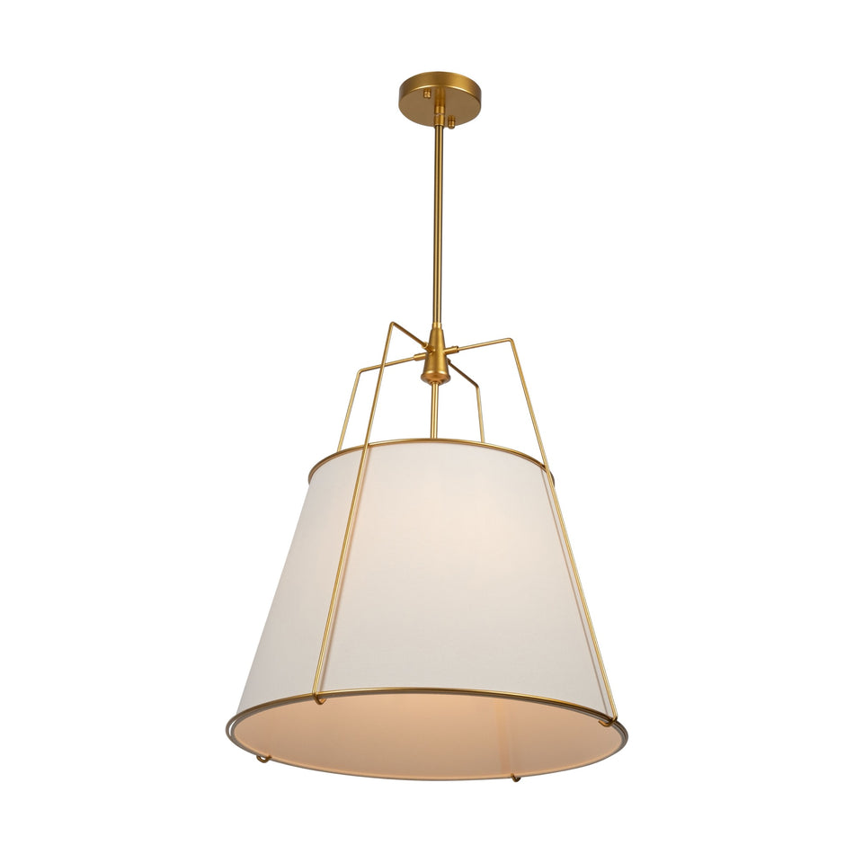 Pullman Collection 4-Light Pendant Brass