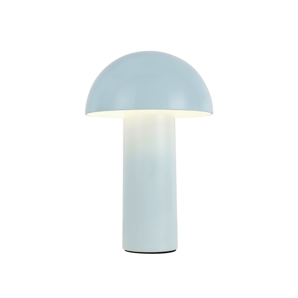 Setas 6-in Sky Blue LED Table Lamp