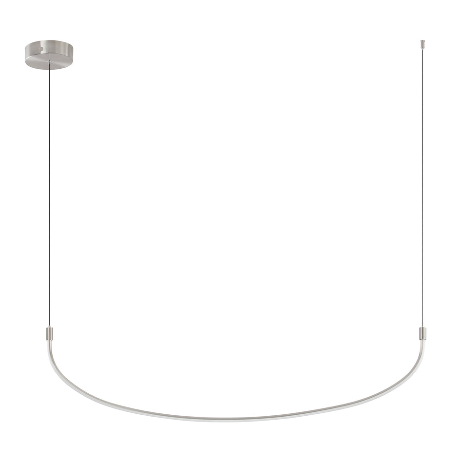 Talis 48-in Brushed Nickel LED Linear Pendant